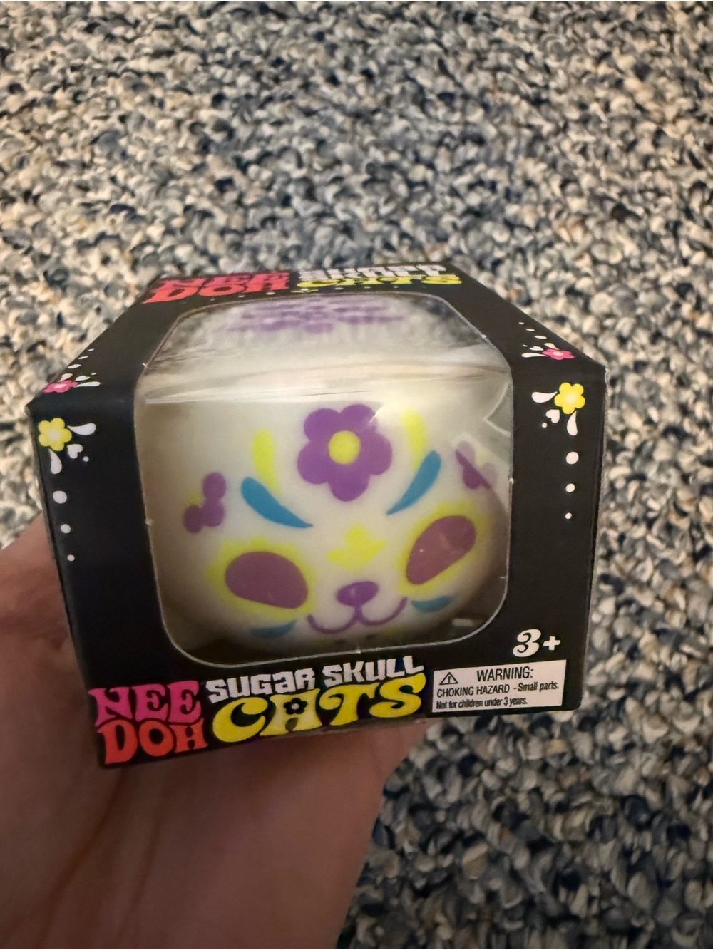 NWT NEEDOH Sugar Skull Cat Squishy Toy